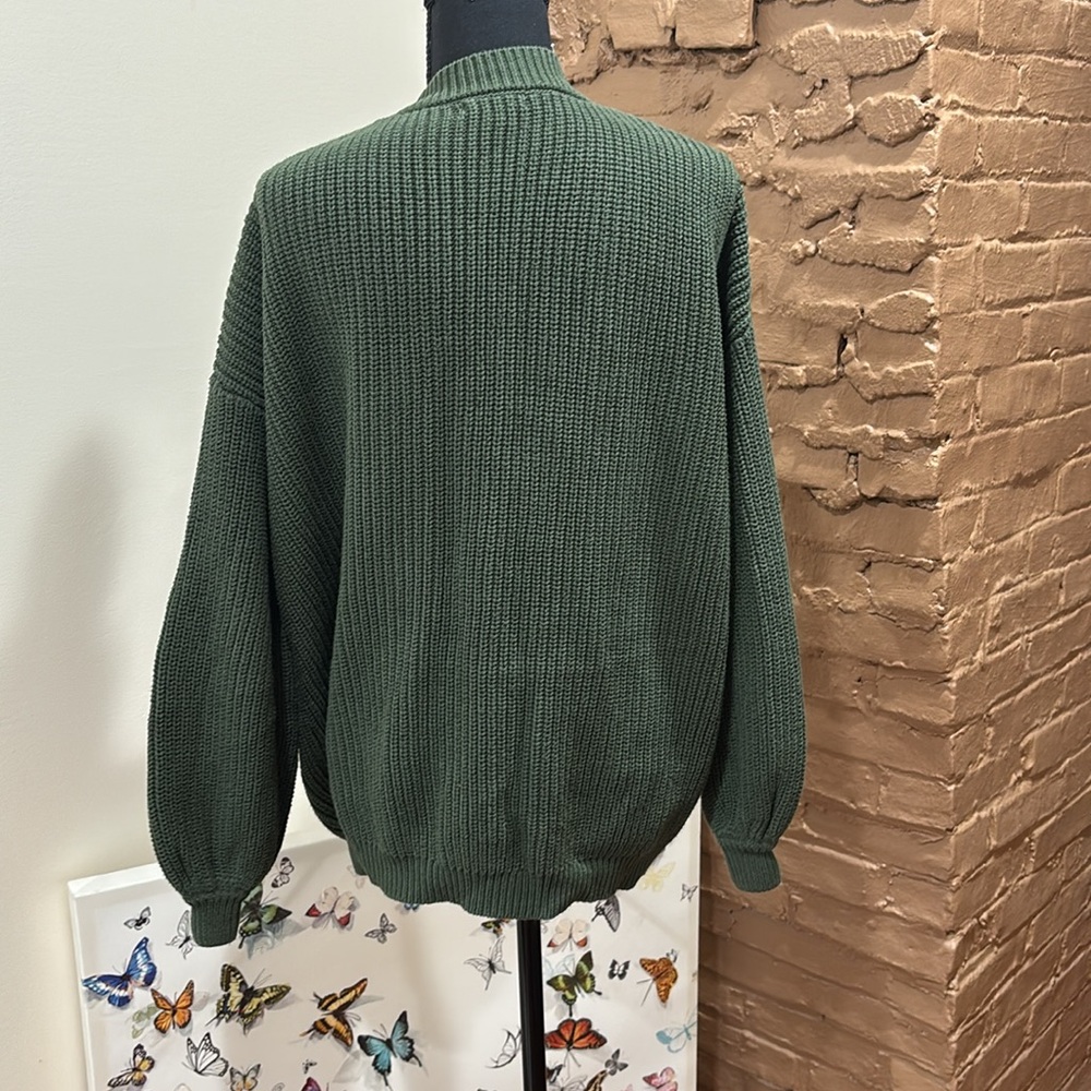Fashion Nova Olive Green Knit Sweater - Picture 3 of 5